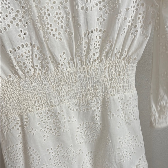 Zara White Long Sleeve Dress - Picture 10 of 10